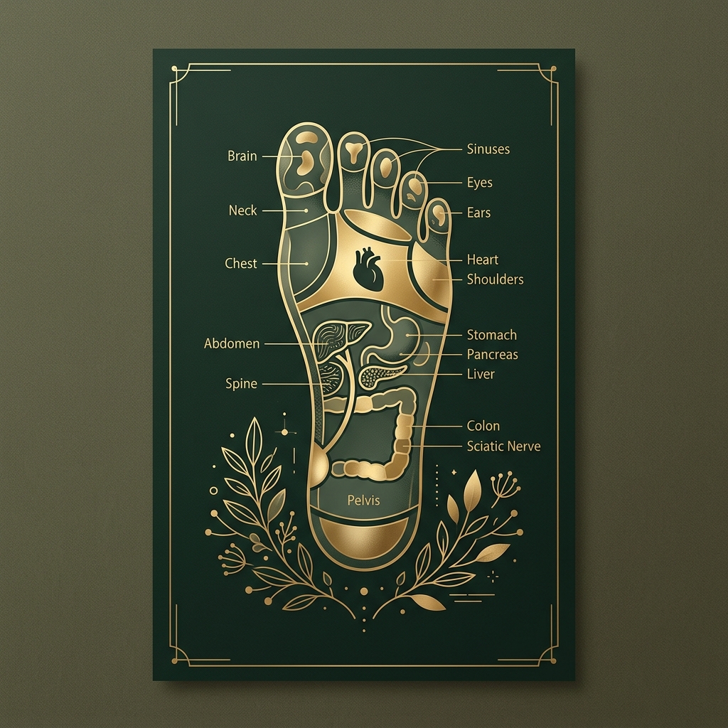 A.J. Wellness actual foot reflexology poster wellness in Sector 18 Noida